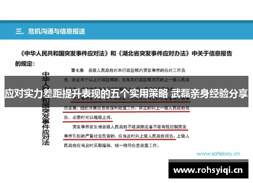 应对实力差距提升表现的五个实用策略 武磊亲身经验分享 应对实力差距提升表现的五个实用策略 武磊亲身经验分享